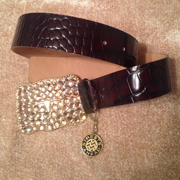 GAME DAY! Longhorn crystal belt - S.