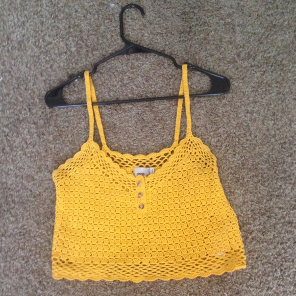 Asos yellow knitted top