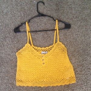 Asos yellow knitted top