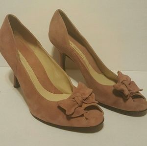 Via Spiga Dusty Rose Suede Heel