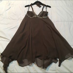BCBG Silk Halter Dress