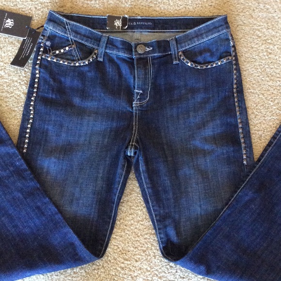 NWT $225 Rock & Republic Moody Blue Bootcut Jeans