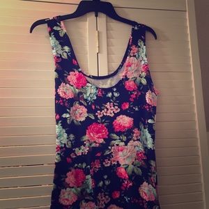 Floral fit n flare dress NWOT