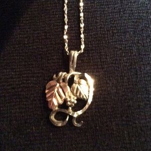 Black Hills Gold and Silver Necklace