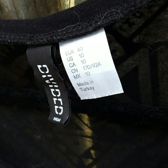 Half Sheer Tribal Tee - Picture 2 of 3