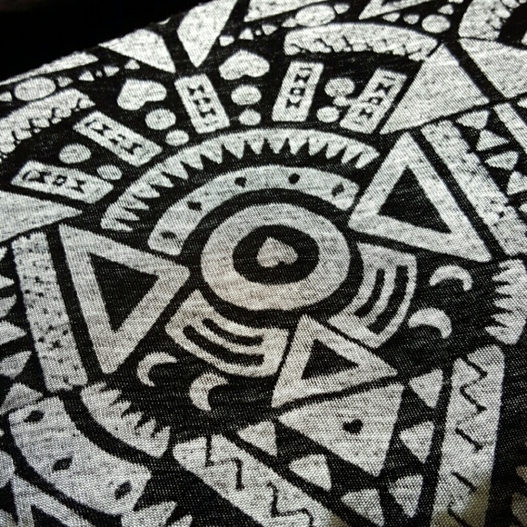 Half Sheer Tribal Tee - Picture 3 of 3