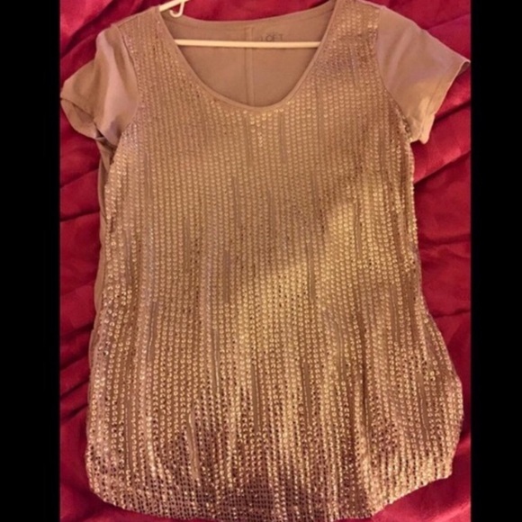 Fabulous SEQUIN LOFT top.