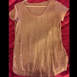 Fabulous SEQUIN LOFT top.