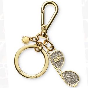 Michael Kors Aviator Pave Charm Key Chain