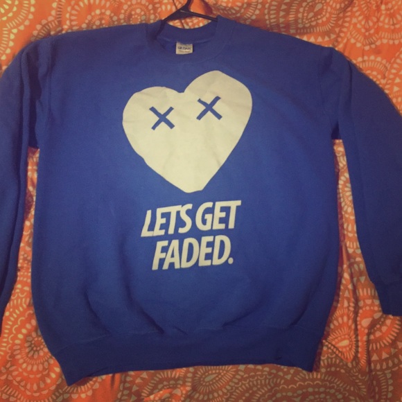 Let's get faded blue sweatshirt - Picture 1 of 2