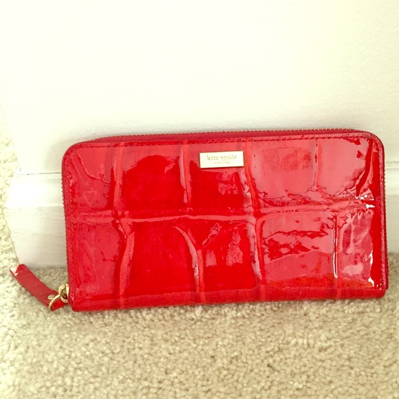 Kate Spade red wallet Knightsbridge Neda