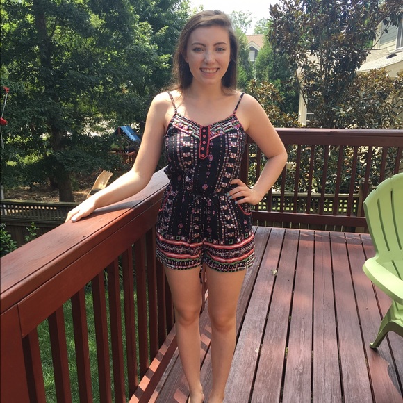 Tribal pattern romper | Size M