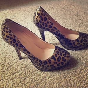 Leopard print heels