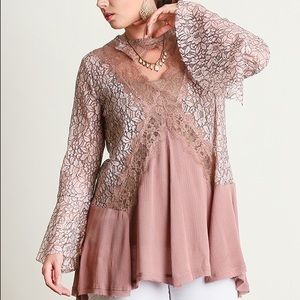 It's All in the Lace Tunic Top Plus Size