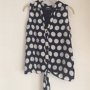 INC polka dot shirt