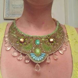Ornate bib necklace