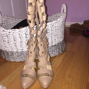 Knee high never worn heels