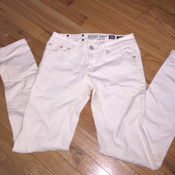 White miss me skinny jeans
