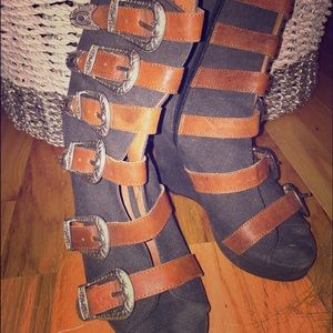 Jeffrey Campbell wedges worn once with tag
