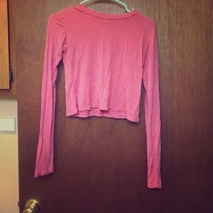 Pink crop top