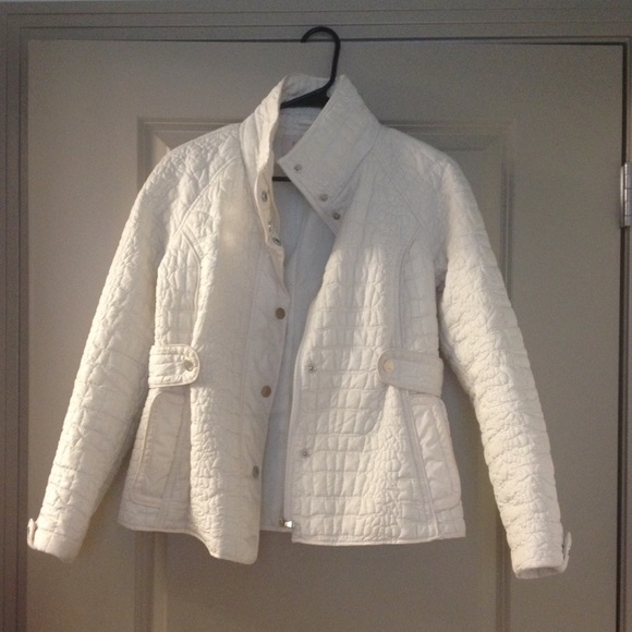 White quilted jacket