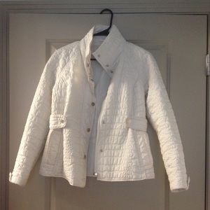 White quilted jacket