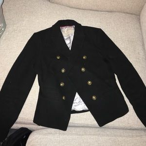 Black banana republic military style jacket