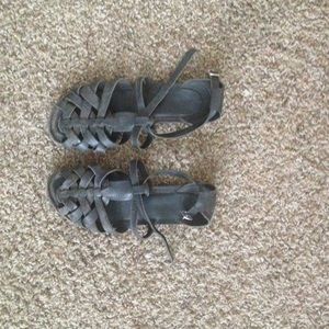 Black Topshop gladiator sandals