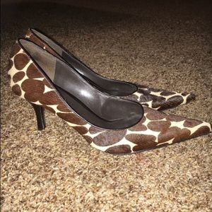 Animal print Nine West heels
