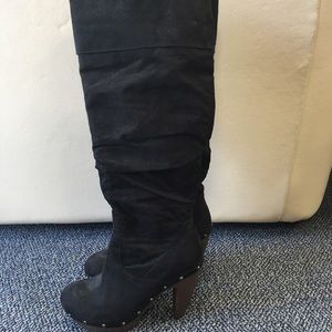 Knee High Suede Boots