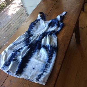 Denim bleach washed dress
