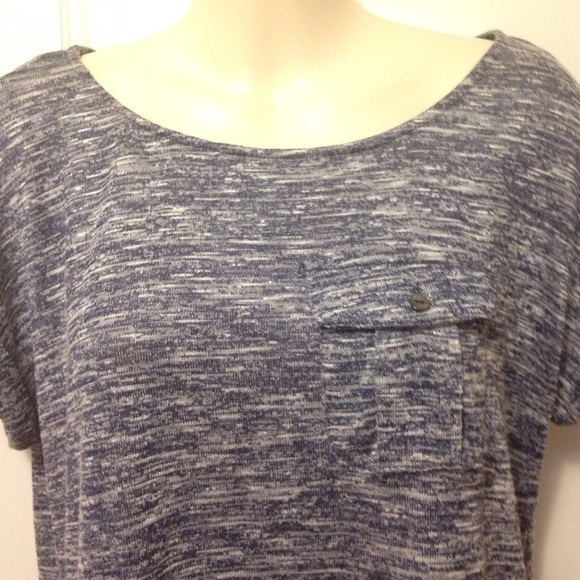 XXI (Forever 21) sz s/p soft marble blue top. - Picture 2 of 4