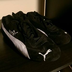 Black and White Puma Sneakers