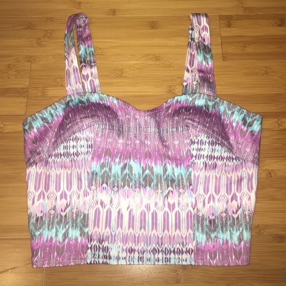 Native Print Crop-top