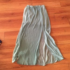 Mint Maxi Skirt
