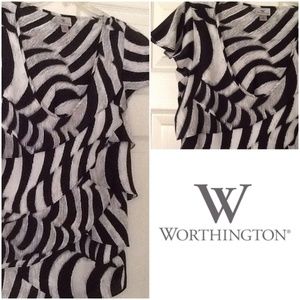 WORTHINGTON Ruffle Top