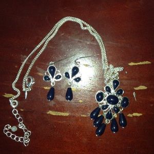 Necklace and earrings