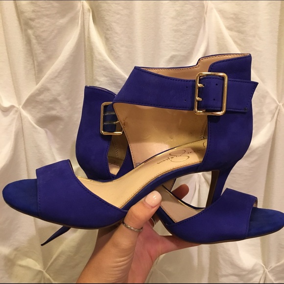 Jessica Simpson Blue Heels