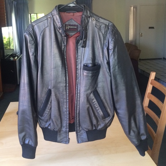 Vintage Members Only jacket. Leather. - Picture 3 of 3