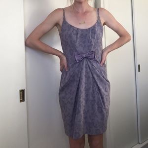 Mauve floral print dress