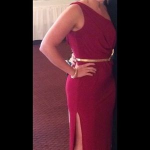 Maroon formal gown