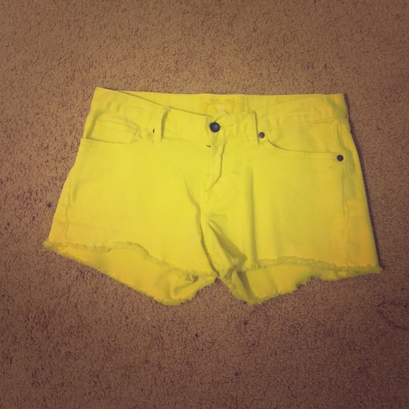 Lucky Brand Yellow Shorts