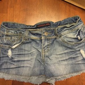 Blue jean shorts