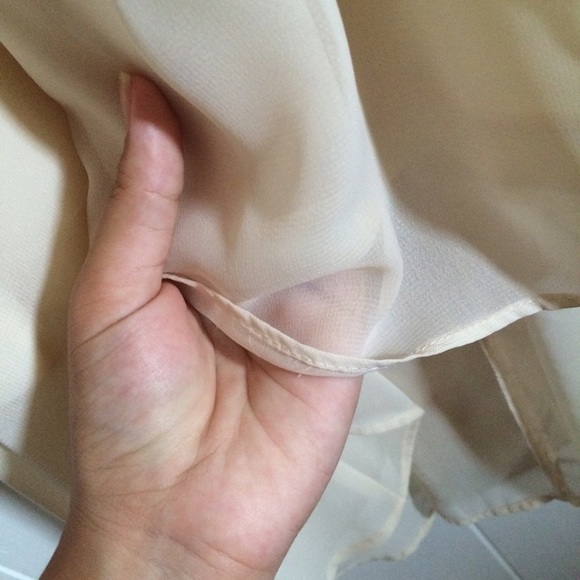 Beige Asymmetrical Dress - Picture 4 of 4