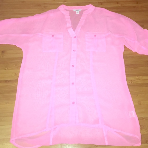 Neon Pink Blouse