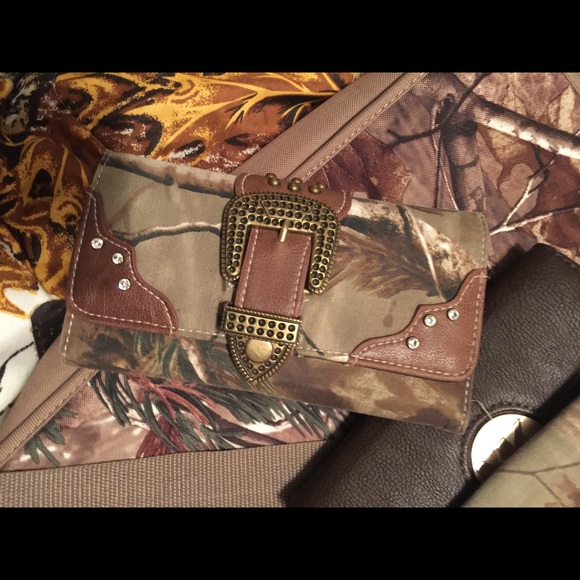 Camo wallet with checkbook cover