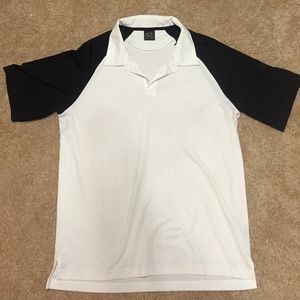Men's white and black Oakley polo!