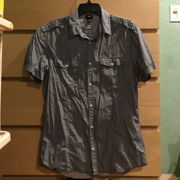Men's short sleeve button down