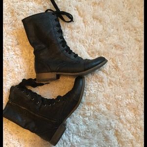 Black Combat Boots from Target