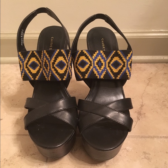 Chinese Laundry Black Wedges💥Sale💥